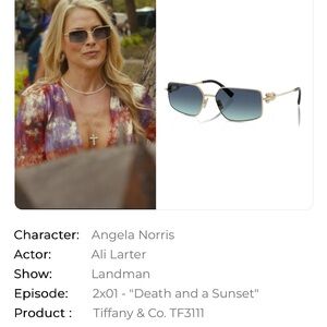 Tiffany & Co. Blue and Gold Sunglasses. New with box and sunglass case. Love!